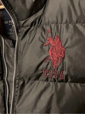 US Polo Assn Mens Sz XXL Big Pony Black Puffer Vest USPA‎